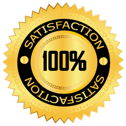 100 percent satisfaction badge