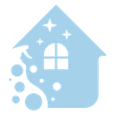 D and B house cleaning logo
